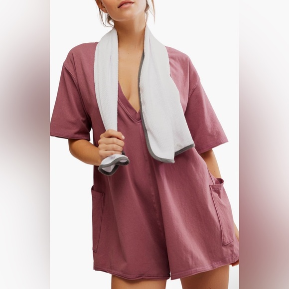 NWT Free People Movement Tee Hot Shot Romper - Picture 4 of 6